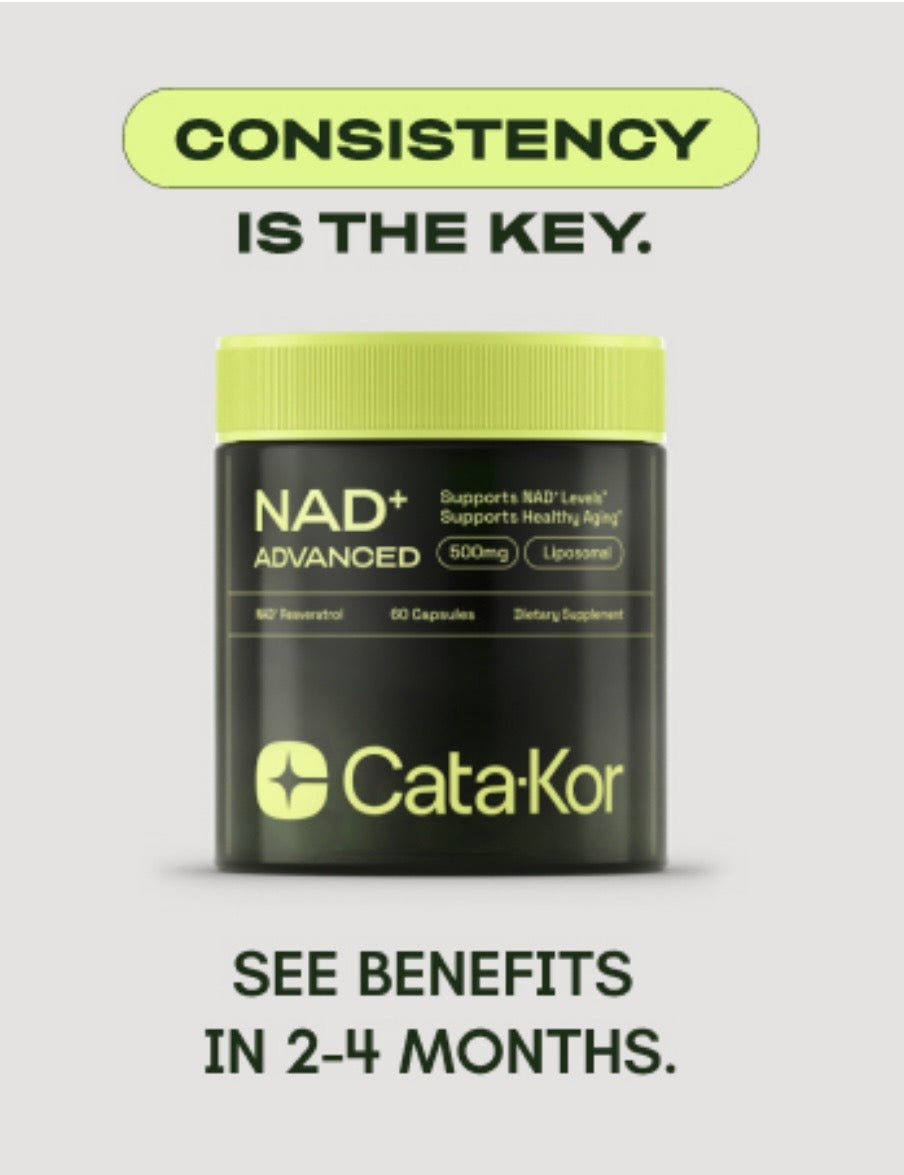 NAD Supplement for Anti-Aging, Energy Supplements, Focus - 60 Capsules